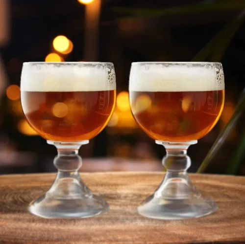 Miniatura 2 de Amehla Schooner - Juego de vasos de cerveza – Vaso de Margarita grande de 21 onzas, vaso de cerveza estilo copa grande para coronarita, taza