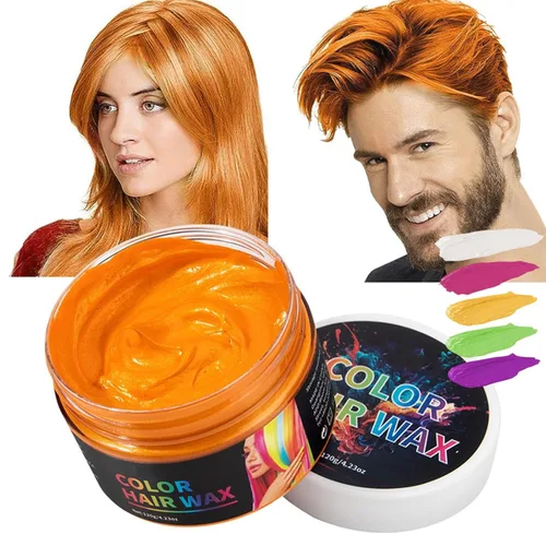 Miniatura 9 de USLZ03 - Cera temporal de color para el cabello, 4.23 onzas, tinte temporal para el cabello, crema de barro para hombres y mujeres, elegante cera