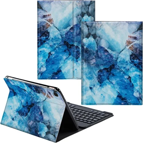 Miniatura 22 de Funda para Samsung Galaxy Tab S6 Lite 2022/2020 Teclado inalámbrico desmontable y cubierta de cuero PU Funda protectora para tableta para Samsung
