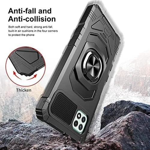 Miniatura 3 de SOGA Funda compatible con Boost Mobile Celero 5G+ Plus 2023 con protector de pantalla de vidrio templado [grado militar] anillo de montaje