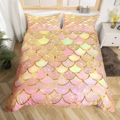 Miniatura 14 de Funda de edredón de mármol azul tamaño King, juego de ropa de cama de mármol colorido líquido abstracto, arco iris, funda de edredón de arena