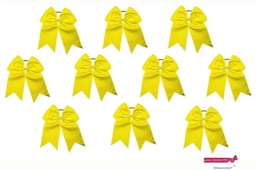 Miniatura 14 de Kenz Laurenz Lazos grandes para el pelo de 7 pulgadas, accesorios clásicos grandes para adolescentes, mujeres y niñas, animadoras de sóftbol