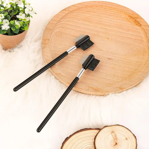 Miniatura 7 de cobee Peine de aseo de metal de doble cabeza para perros, cachorros y gatos – 2 piezas quitamanchas Booger, pulgas, corteza, moco y lágrimas