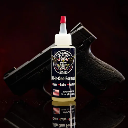 Miniatura 6 de Freedom Fluid Aceite de limpieza todo en uno Fórmula probada por veteranos Limpia, lubrica, protege (CLP) todas tus armas de fuego Fabricado