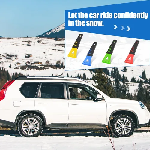 Miniatura 7 de Frienda Raspador de hielo para parabrisas de automóvil, herramientas de eliminación de hielo de nieve de plástico para autos, camiones y ventanas