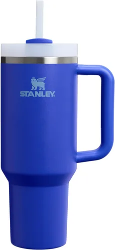 Miniatura 142 de Stanley Quencher H2.0 - Vaso de acero inoxidable con asa, pajilla y tapa FlowState giratoria de 3 posiciones; aislamiento térmico, sin BPA; apto