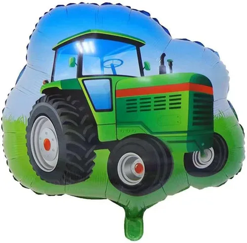 Miniatura 5 de 5 globos de aluminio de tractor verde para tractor número 1, globos de aluminio de Mylar para decoración de fiesta de primer cumpleaños