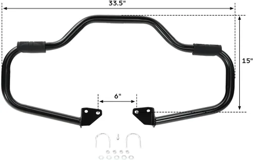 Miniatura 2 de TCMT 1 1/4 pulgadas - Barras protectoras antigolpes para motor de Harley Dyna FXDB FXDF FXDL FXDWG FXDC Low Rider Street Bob Fat Bob Super Glide