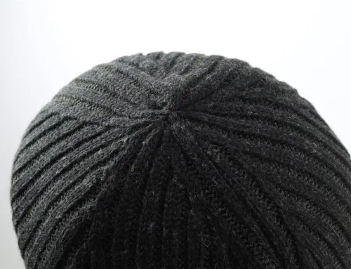 Miniatura 5 de Connectyle Gorro de lana con forro polar para hombre, gorro de lana de invierno de punto