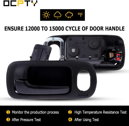 Miniatura 5 de OCPTY Manija de puerta Interior delantera izquierda del lado del conductor de repuesto para Honda Civic 2002-2005 para Honda Civic Manija de puerta
