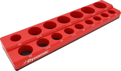 Dynamic Organizadores magnéticos de enchufes, unidad de 1/4, 3/8 y 1/2 pulgadas, SAE y métricos, organizadores de caja de herramientas de calidad