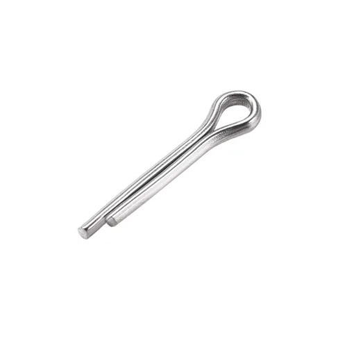 Miniatura 14 de uxcell Pasador de chaveta dividido, 0.039 in x 0.394 in, acero inoxidable 304, 2 puntas, llave de clip de sujeción en tono plateado, 30
