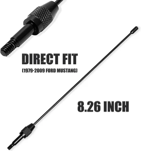 Miniatura 6 de KSaAuto Ford Mustang 1979-2009 - Antena de radio corta negra de repuesto, 8 pulgadas, resistente a la intemperie, fácil de instalar