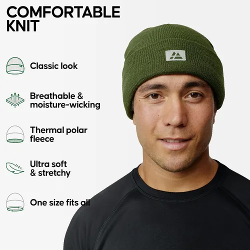 Miniatura 2 de DANISH ENDURANCE Gorro cálido con forro polar para hombres y mujeres sombrero de invierno