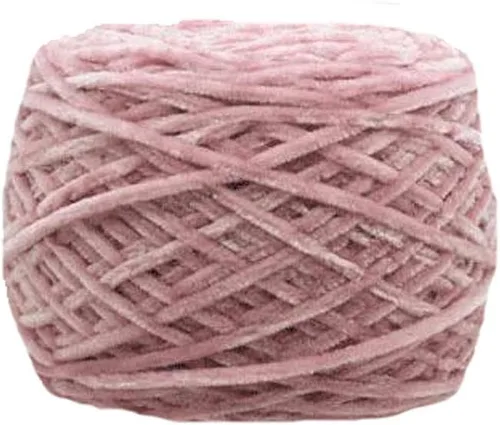 Miniatura 10 de Hilo de chenilla de 8 oz/250 g, hilo de chenilla de terciopelo para bricolaje, hilo de chenilla marrón café de lujo voluminoso para bufanda