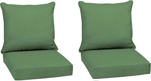 Miniatura 136 de Arden Outdoor Deep Seat Cushion Set, 24 x 24 pulgadas, Cojín para exteriores resistente al clima, a la lluvia y a la decoloración para silla, sofá