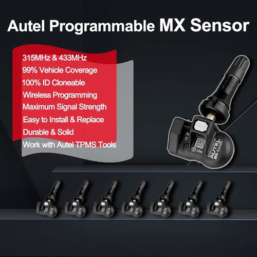 Miniatura 4 de Autel MaxiTPMS TS508WF Kit de herramienta de programación TPMS, con 8 sensores MX, programador de sensores de neumáticos 2026, reinicio/reinicio
