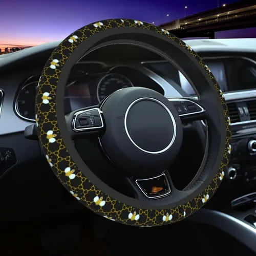 Miniatura 32 de Funda para volante MINIOZE de ojos malvados azules con luna mágica, accesorios para automóvil, linda para mujeres y niñas, universal de 15 pulgadas
