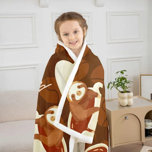 Miniatura 12 de Manta Throw con Estampado Egipcio Dorado Estilo Antiguo Egipto Manta Sherpa Patrón de Jeroglíficos del Antiguo Egipto Manta de Vellón para Niños