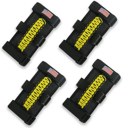Miniatura 23 de 4 asas de agarre para barra antivuelco, compatibles con Jeep Wrangler JLU JK JKU TJ YJ LJ JT JL y Gladiator JT 1987-2021 UTV y ATV, se adapta a