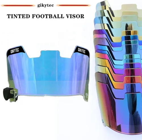 Miniatura 5 de Visera de fútbol GIKYTEC Youth Football Helmet Visera resistente a los arañazos, bloqueo UV, visera de protección facial para casco de fútbol