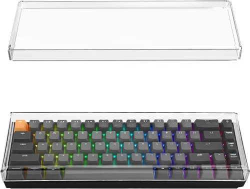 GEEKRIA Cubierta antipolvo para teclado 65%, cubierta de teclado acrílico transparente para teclado mecánico de computadora de 68 teclas, compatible