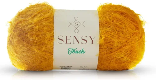 Miniatura 11 de Sensy Touch - Ovillo de lana, 3.5 onzas, 268 yardas, calibre 3 claro (blanco)