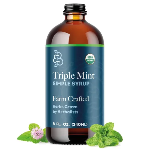 Miniatura 16 de Bluestem Botanicals Jarabe simple de romero orgánico, 8 onzas, mezclador de cóctel y cola sin alcohol para bebidas, sin alcohol
