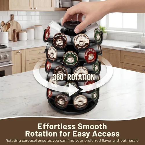 Miniatura 3 de Everie - Soporte para cápsulas de café compatible con cápsulas de 40 K