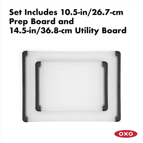 Miniatura 7 de OXO Good Grips - Escurridor de ensalada grande de 6.22 cuartos + Set de 2 piezas de tablas de cortar