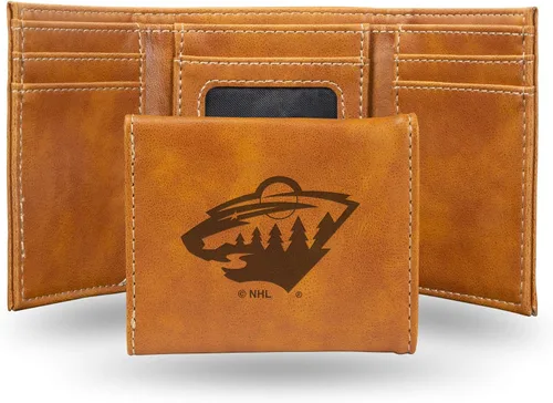Miniatura 43 de NHL Rico Industries - Billetera triple grabada con láser y tres pliegues, accesorio para hombre
