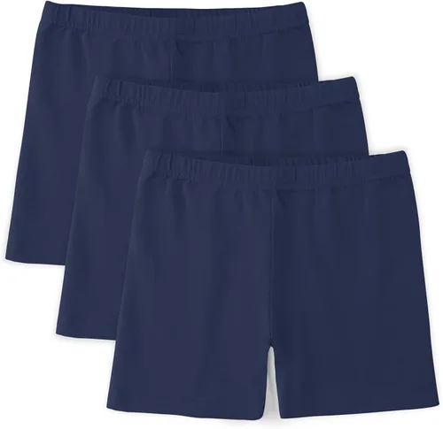 BOOPH Pantalones cortos de ciclismo para niñas, pantalones cortos de baile con volante para niños, paquete de 3 unidades