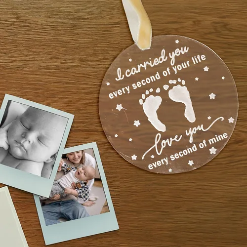 Miniatura 2 de Adornos Conmemorativos para Bebés, Te Llevé Cada Segundo, Regalos Conmemorativos por la Pérdida de Hija/Hijo, Regalo para Abortos Espontáneos