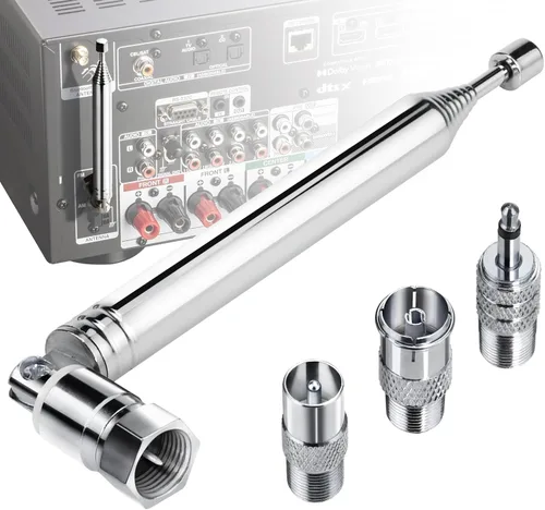 Miniatura 8 de Ancable Antena de radio FM para interior para receptor estéreo, tipo F macho antena estéreo dipolo para Pioneer Onkyo, Yamaha, Marantz, Bose Wave