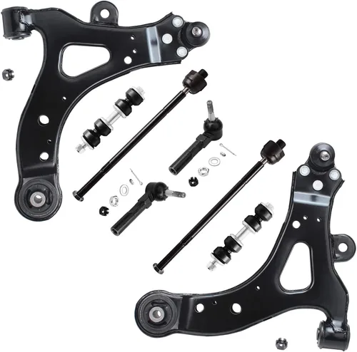 Miniatura 119 de Detroit Axle - Kit de brazos de control de extremo delantero de 8 piezas para Dodge Dakota 00-04, Durango 00-03, 4 brazos de control superior e