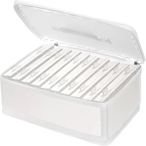 Gbivbe Bolsa de almacenamiento de fotos de 4 x 6 pulgadas, 10 cajas interiores grandes de almacenamiento de fotos para almacenar hasta 1000 fotos,