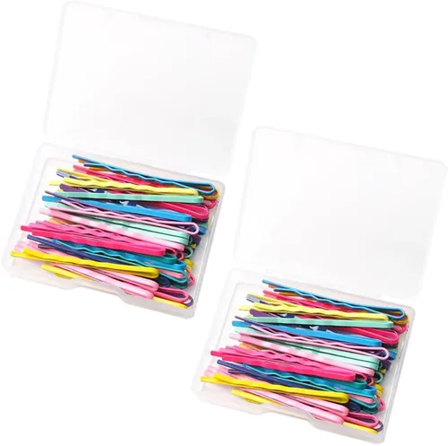 100 pines de metal coloridos, horquillas antideslizantes de gran color, horquillas antideslizantes de sujeción fuerte, pasadores decorativos para el