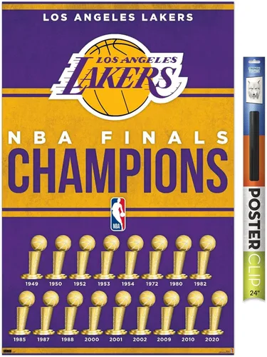 Miniatura 15 de Trends International NBA Los Angeles Lakers - Póster de pared de Champions 23, 22.4 pulgadas de largo x 14.7 pulgadas de ancho, versión enmarcada