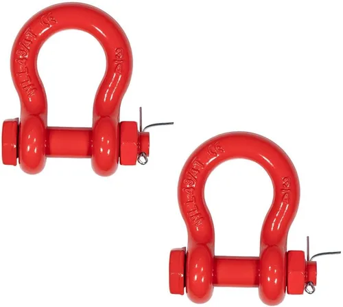 Miniatura 49 de Mytee Products - Grillete de anclaje forjado de 5/8" de acero al carbono con tornillo de aleación, 3.25 toneladas (6,500 libras) de capacidad de 20