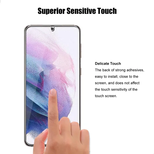 Miniatura 6 de (3+3) Protector de pantalla de vidrio templado con protector de lente de cámara, antiarañazos, transparente HD (3+3) para Samsung Galaxy S21 Plus 5G