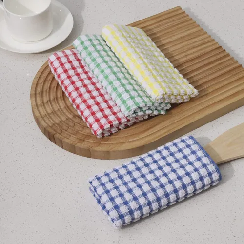 Miniatura 3 de Paños de cocina 12 piezas, trapos absorbentes de algodón a granel, paños de limpieza perfectos para uso doméstico y comercial