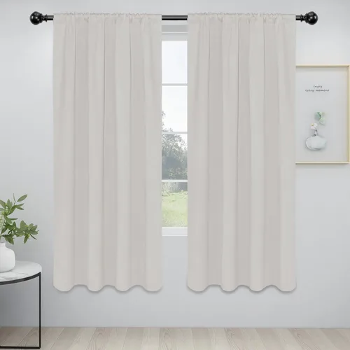 Miniatura 54 de Easy-Going - Cortinas opacas con bolsillo para varilla para el dormitorio, cortinas para ventanas que oscurecen la habitación o la sala de estar