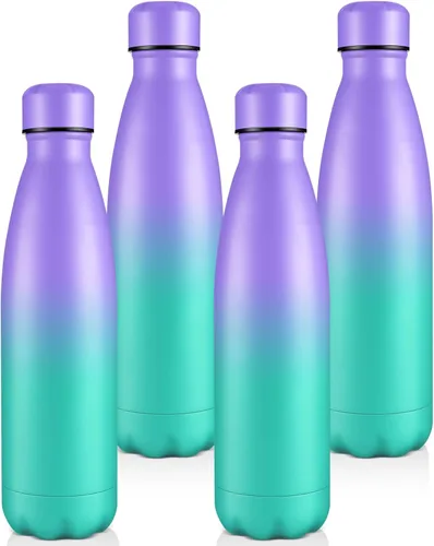 Miniatura 14 de Volhoply Botellas de agua aisladas de 25 onzas, paquete de 1/2/4, termo de acero inoxidable de doble pared que mantiene el frío y el calor, botella