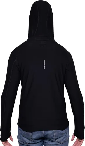 Miniatura 2 de MERIWOOL Sudadera con capucha para hombre, ligera, de lana merina, manga larga, térmica