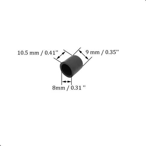 Miniatura 2 de 30 piezas de silicona RCA puerto anti-polvo tapón tapa cubierta protector de enchufe para escritorios, amplificadores, DVD, TV, etc., color negro
