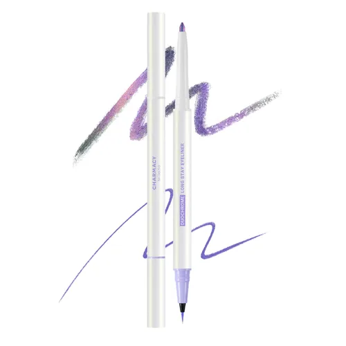 Miniatura 12 de CHARMACY Delineador Líquido para Ojos Resistente al Agua, Lápiz delineador de ojos negro intenso de larga duración con punta ultra fina, a prueba