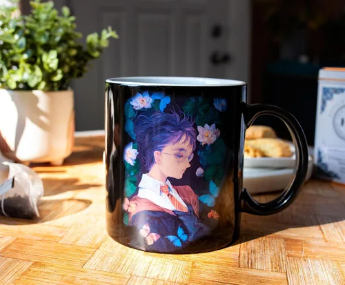 Miniatura 7 de Taza de cerámica estilo anime de Harry Potter y Hermione Granger Taza de café grande para té, expreso, cacao Capacidad para 20 onzas