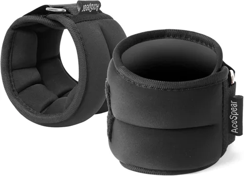 AceSpear - Conjuntos de pesas de tobillo para hombres, mujeres y niños 1 libra, 2 libras, 3 libras, 4 libras y 5 libras, pesas de pierna, muñeca y