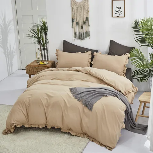 Miniatura 198 de CLOTHKNOW - Juego de edredón verde militar tamaño completo de 3 piezas, juego de ropa de cama verde oscuro, edredón suave con 2 fundas de almohada