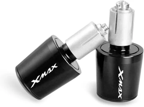Para Xmax 300 Xmax 400 Xmax 250 Xmax 125 All Year Xmax CNC Motocicleta 7/8" 22MM Agarres Manillar Bar Tapones Extremos (Color: Negro)